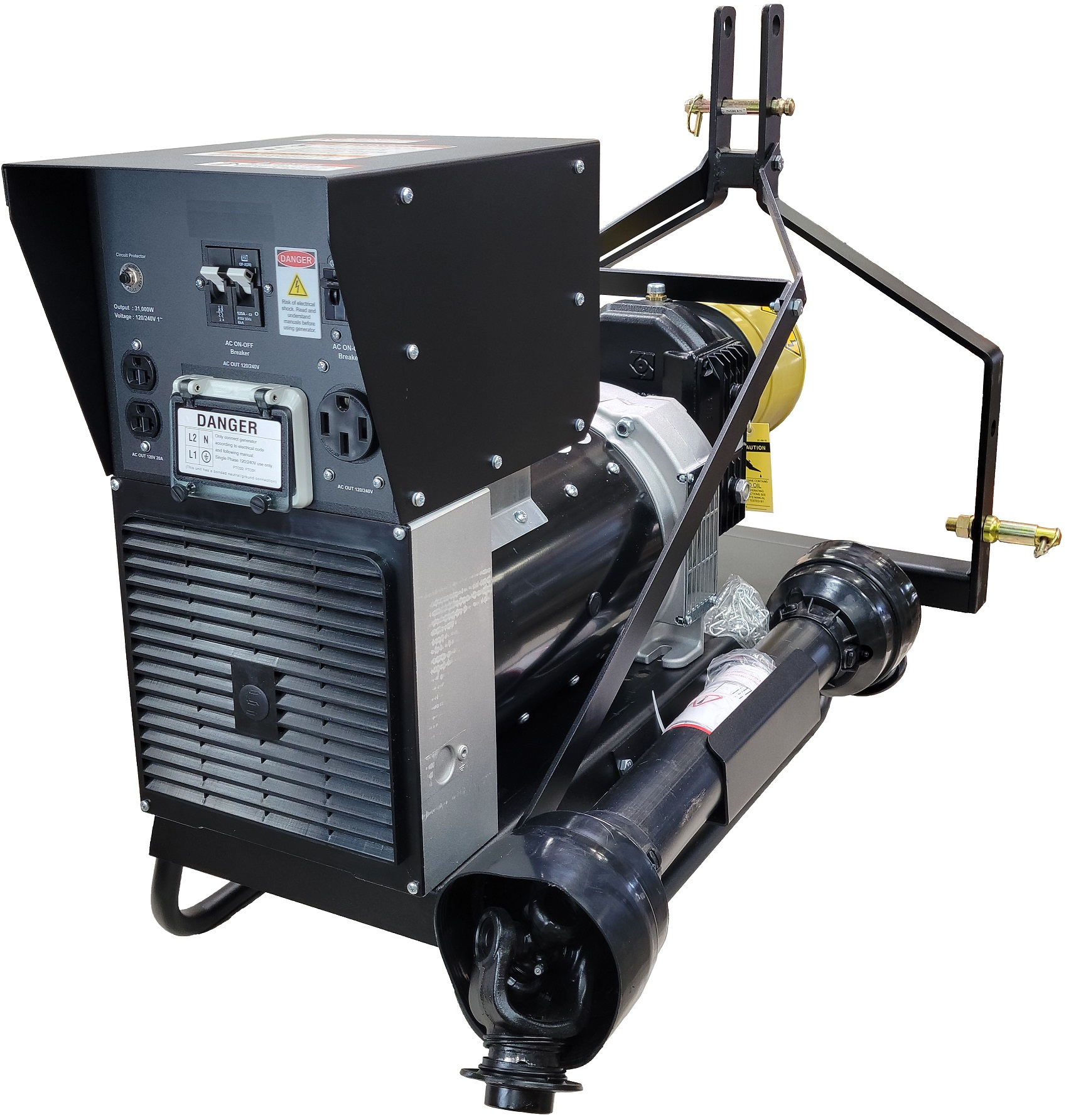 30 Kw Generator PTO Driven 1 Phase Complete Package
