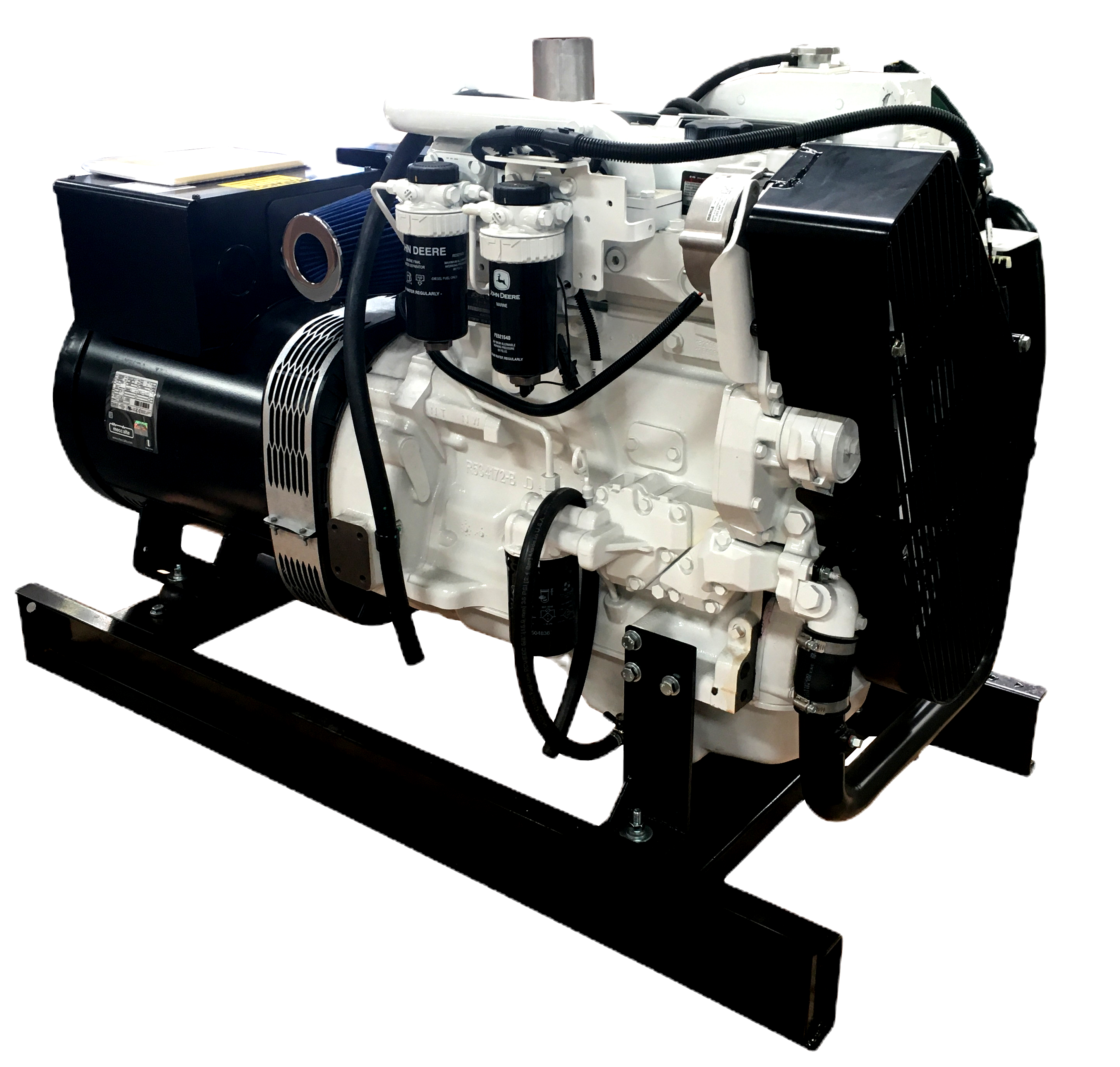 JOHN DEERE 65 kW Marine Diesel Generator - Keel Cooled