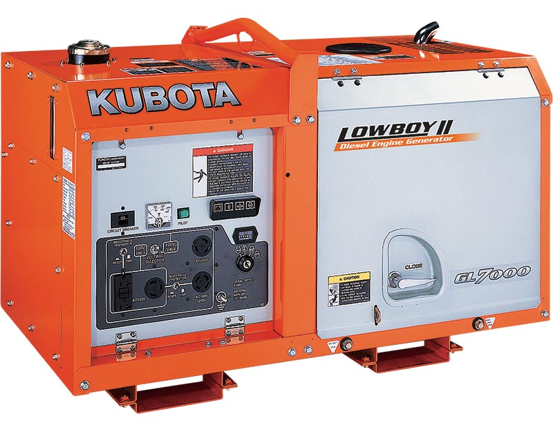 Kubota Diesel Generator GL7000 Lowboy II